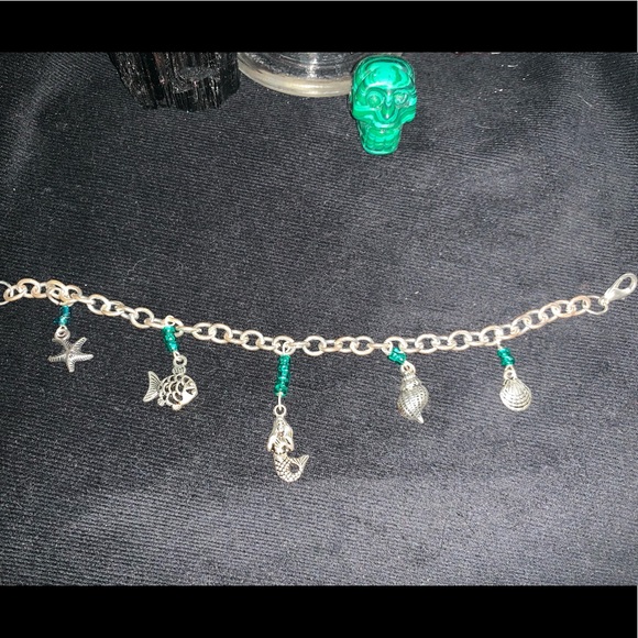 Ocean charm bracelet mermaid starfish sea shell - Picture 3 of 6